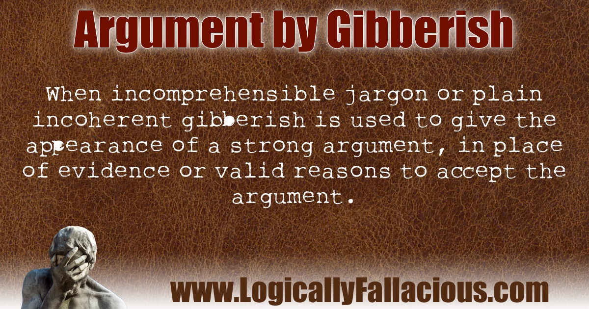 Argument by Gibberish illustration