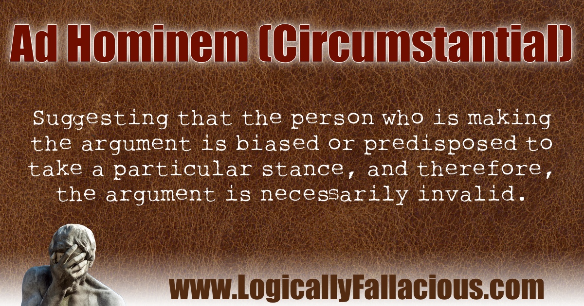 Ad Hominem (Circumstantial) illustration