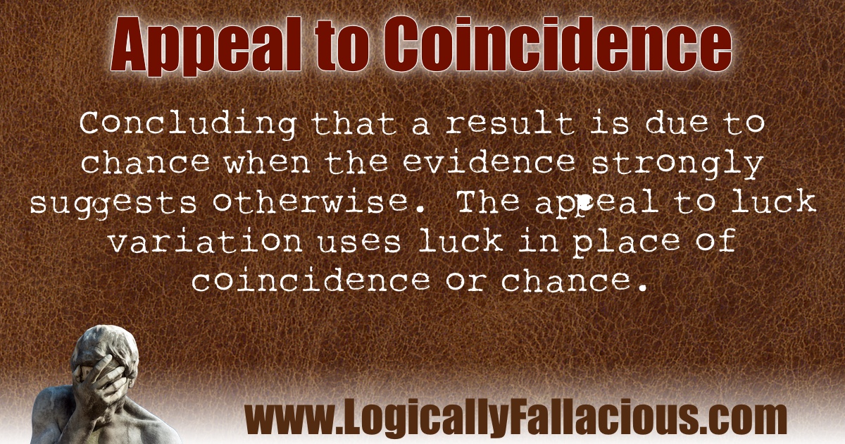 Appeal to Coincidence illustration