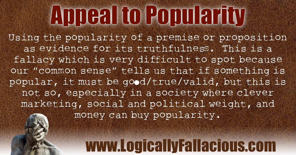Appeal to Popularity illustration