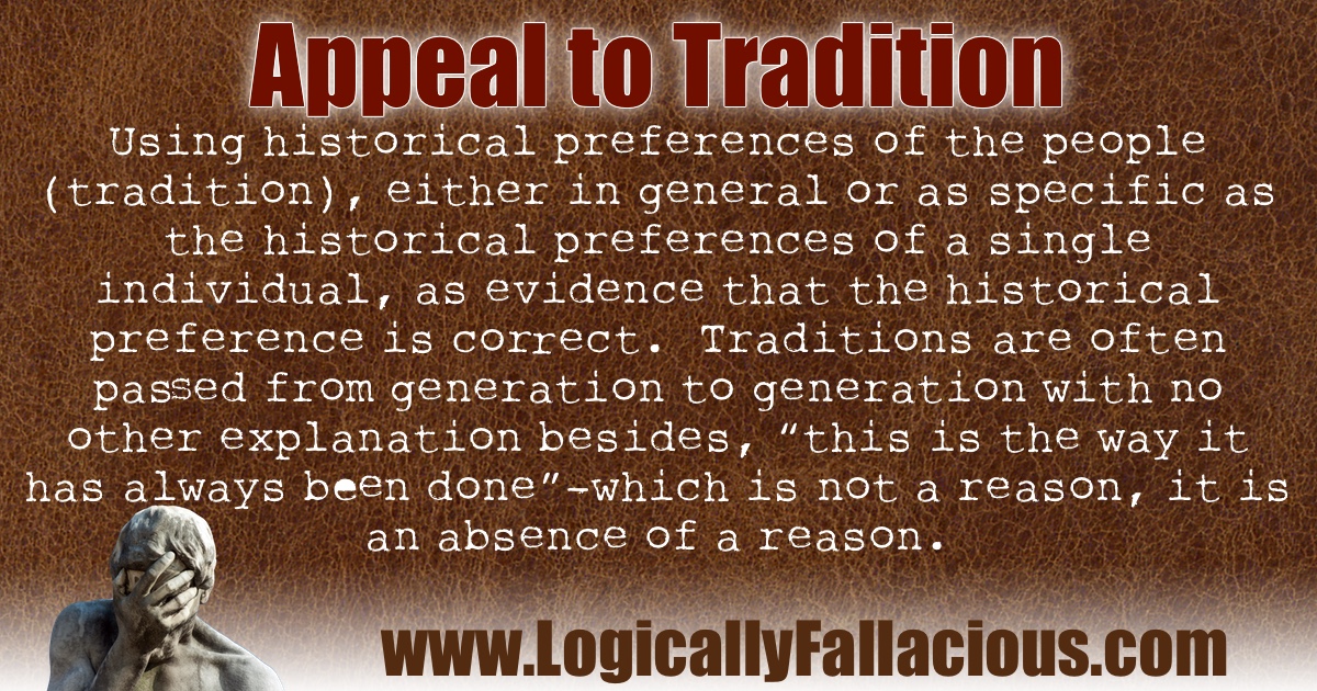Appeal to Tradition illustration