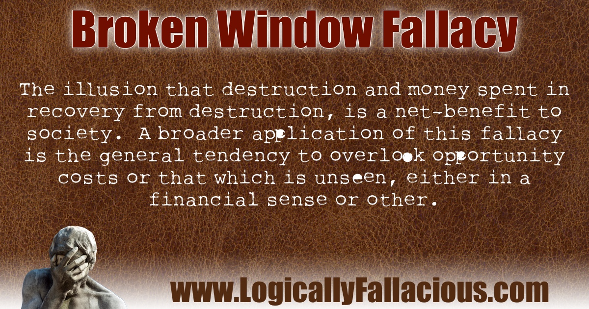 Broken Window Fallacy illustration