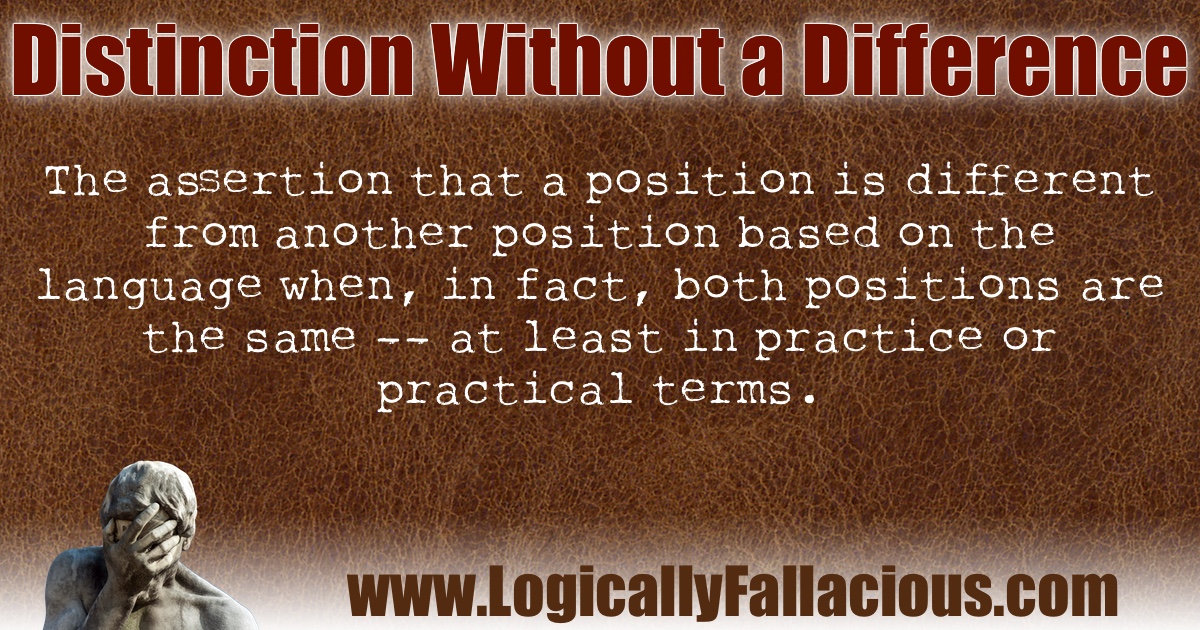Distinction Without a Difference illustration