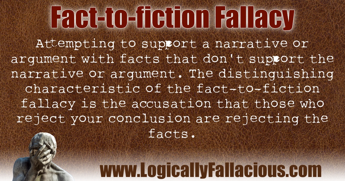 Fact-to-fiction Fallacy illustration