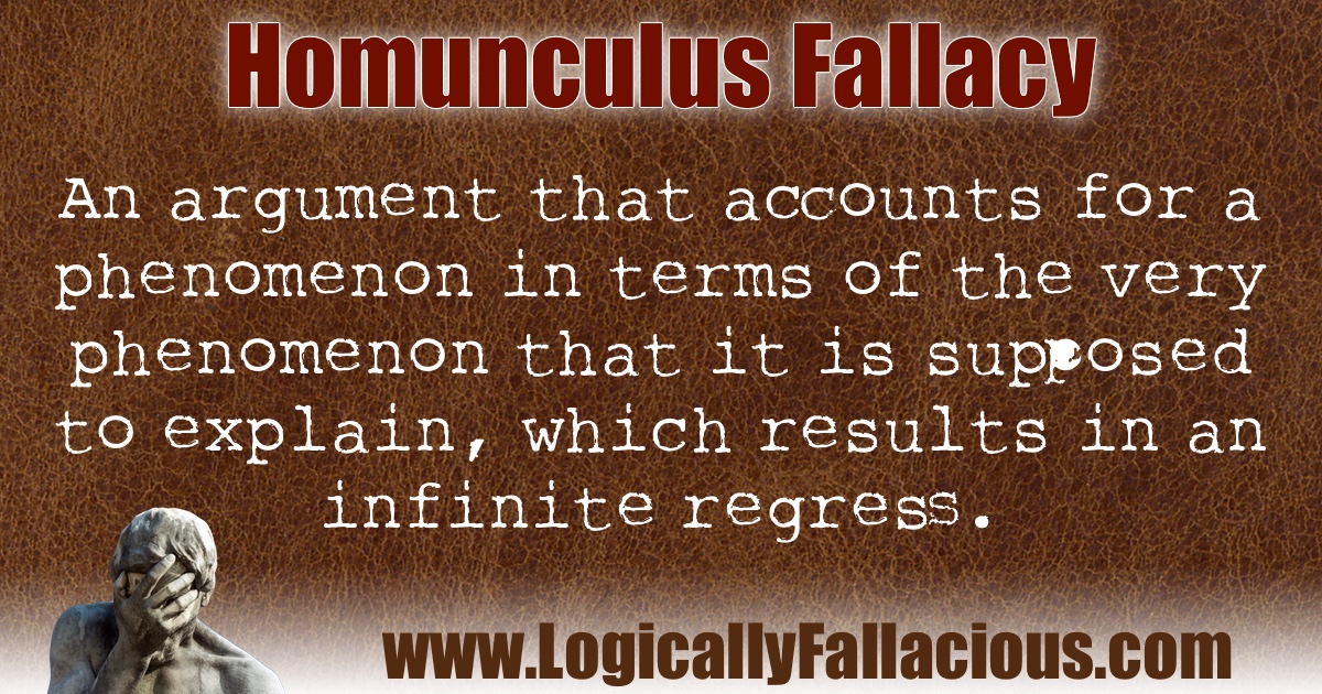 Homunculus Fallacy illustration