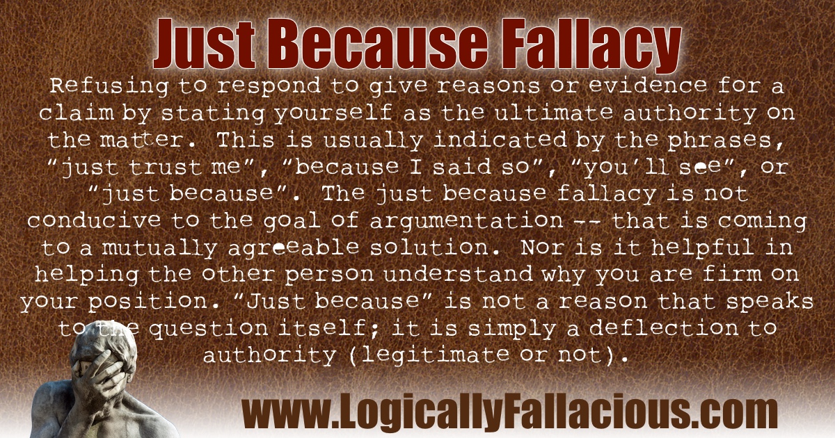 Just Because Fallacy illustration