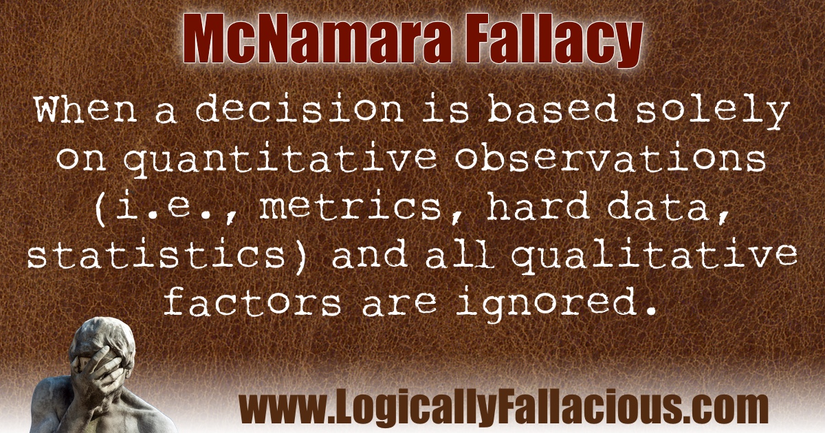 McNamara Fallacy illustration