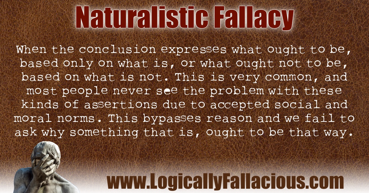 Naturalistic Fallacy illustration