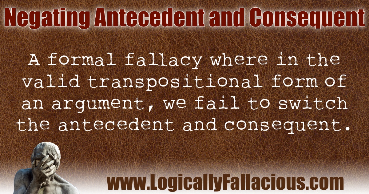 Negating Antecedent and Consequent illustration