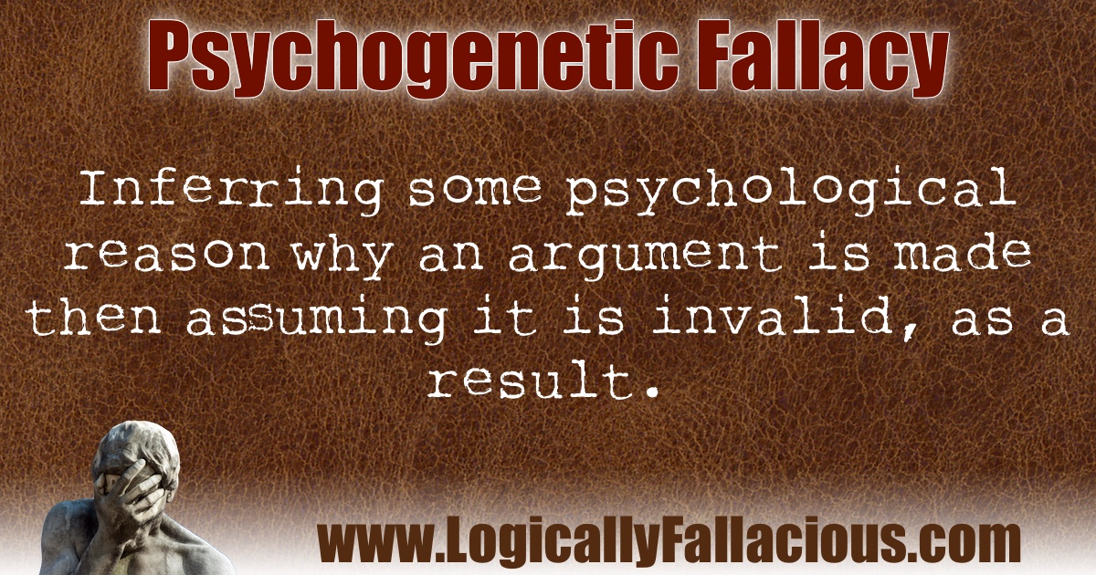 Psychogenetic Fallacy illustration