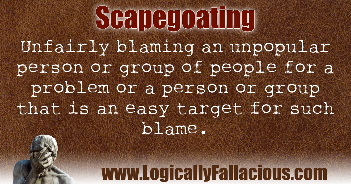 Scapegoating illustration