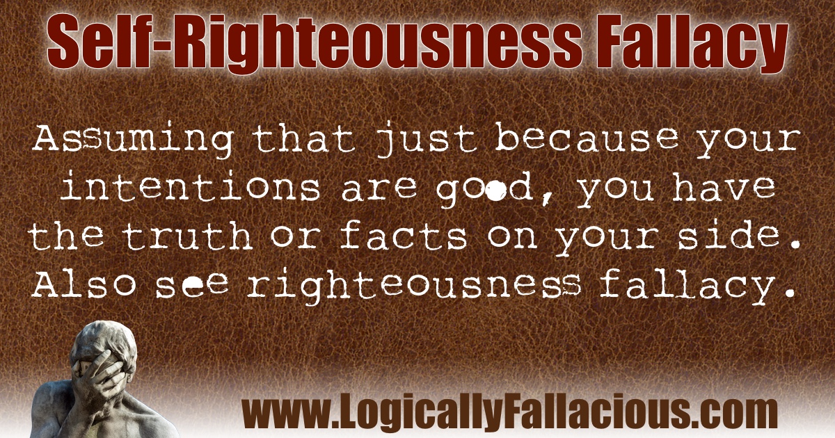 Self-Righteousness Fallacy illustration