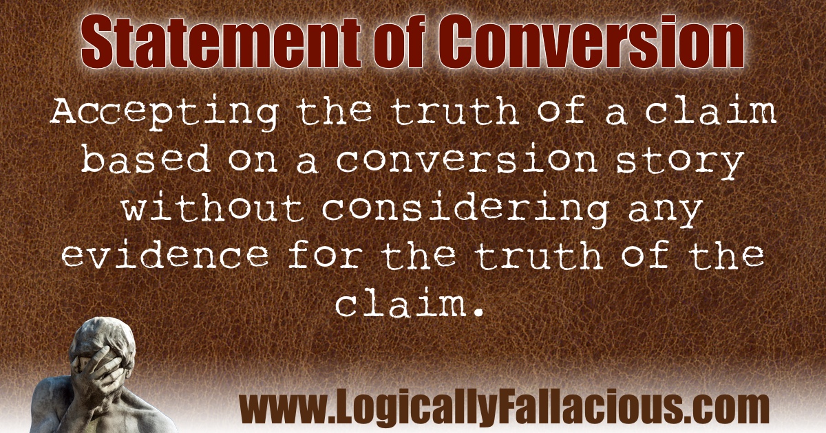 Statement of Conversion illustration