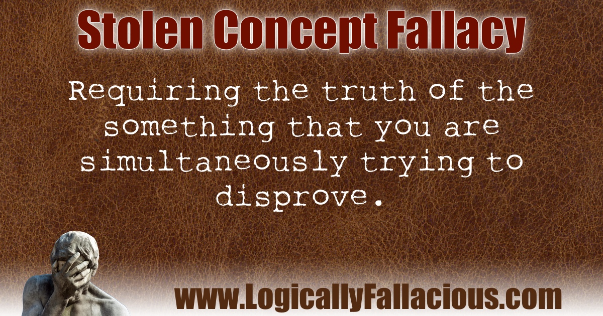 Stolen Concept Fallacy illustration
