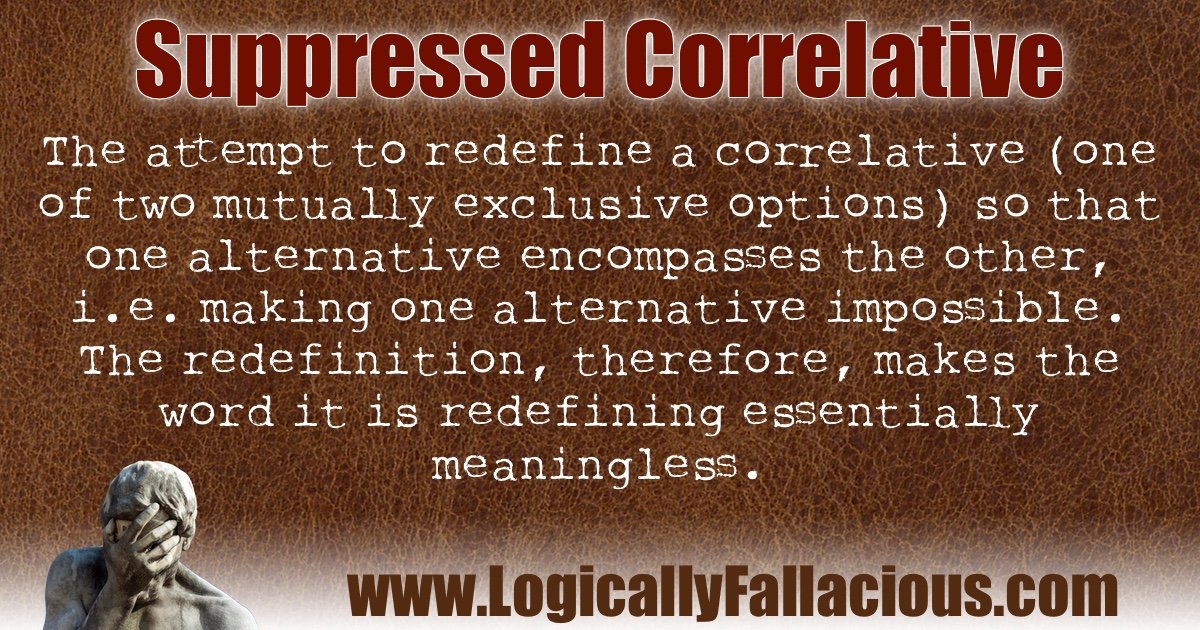 Suppressed Correlative illustration