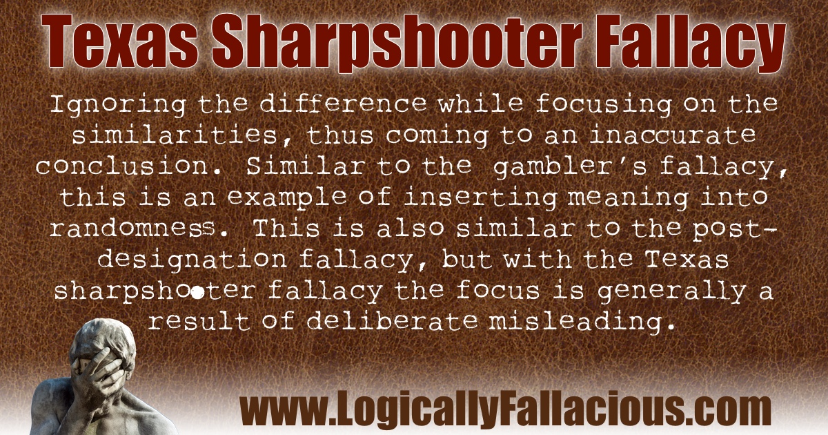 Texas Sharpshooter Fallacy illustration