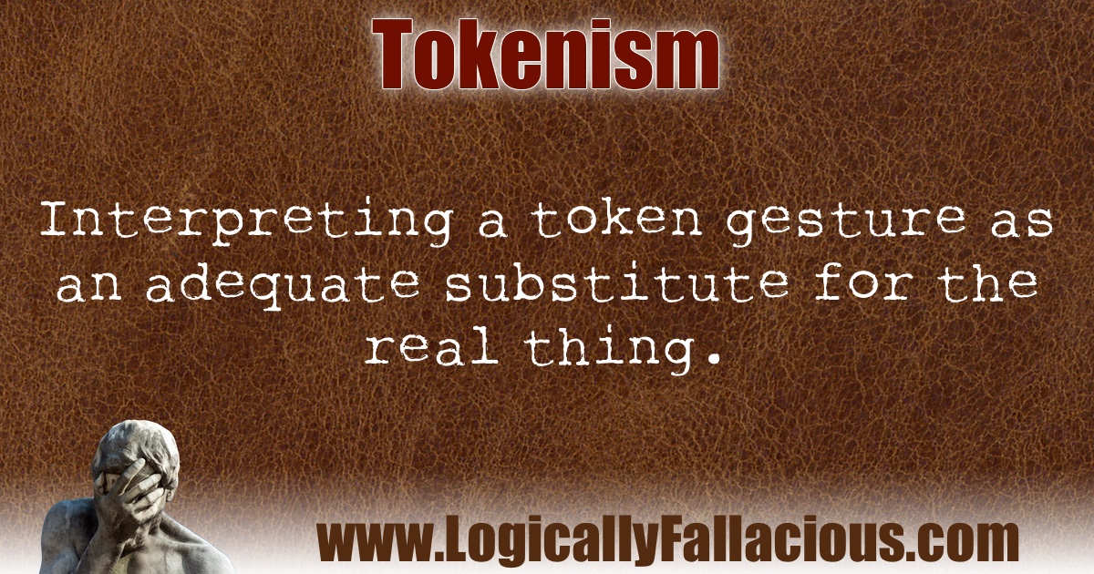 Tokenism illustration