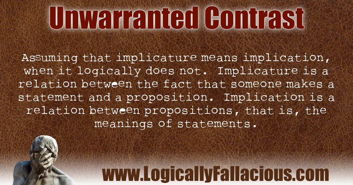 Unwarranted Contrast illustration
