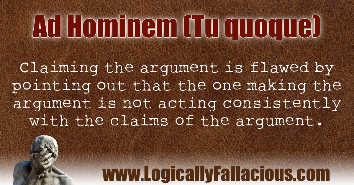 Ad Hominem (Tu quoque) illustration