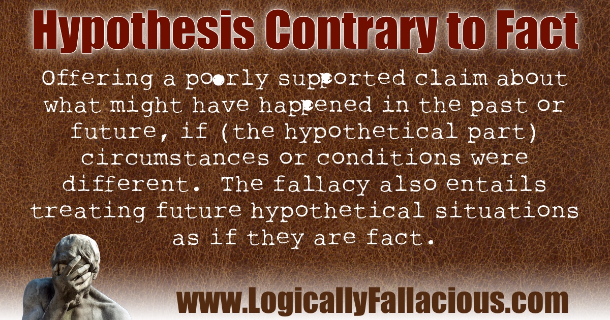 hypothesis contrary examples